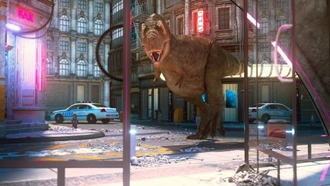 巨大恐龙破坏城市 截图1