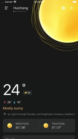 实时天气预报iOS 截图2