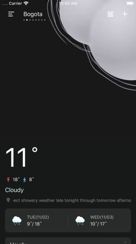 实时天气预报iOS 截图1